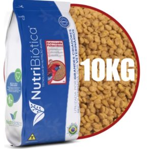 RAÇÃO CRIADORES EXTRUSADA PSITACÍDEOS NUTRIBIÓTICA 10KG